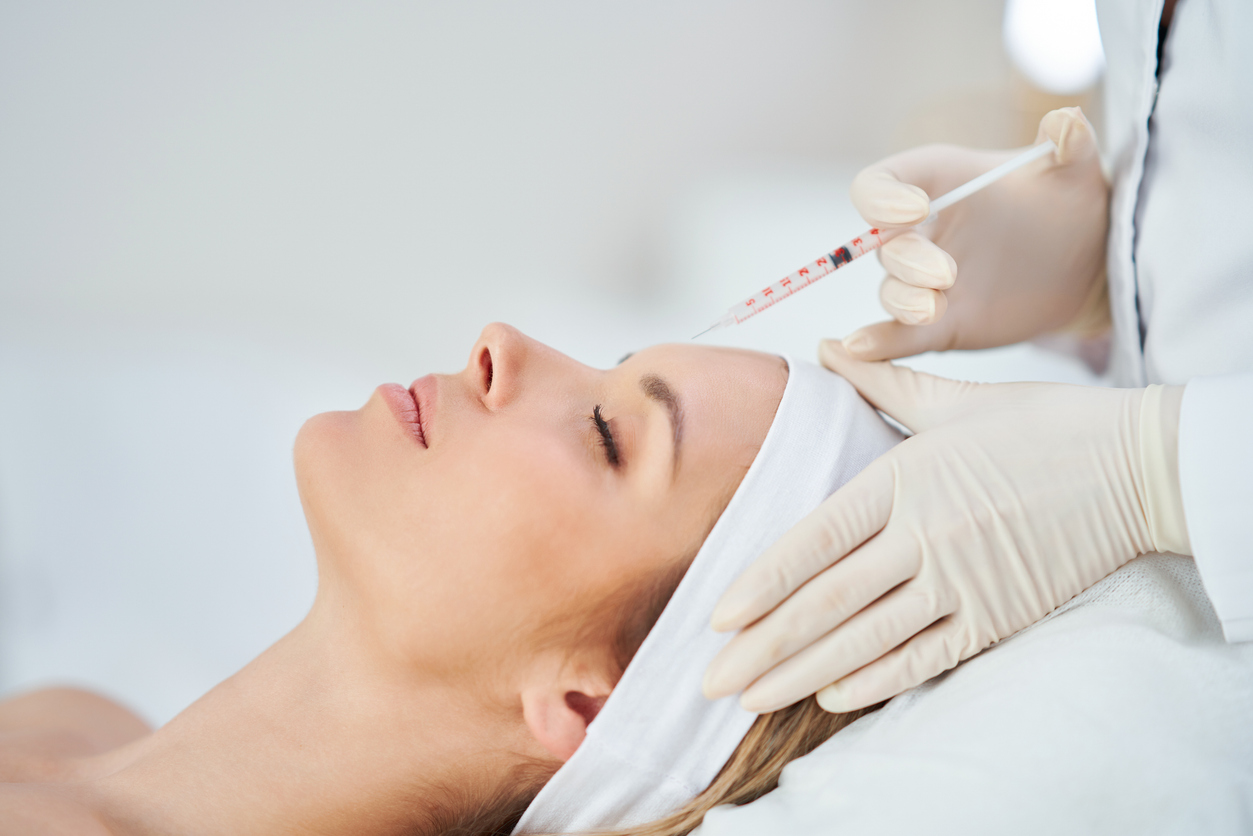 Close-up of a smooth, youthful face after Botox injections at Lip Doctor, demonstrating wrinkle reduction and skin enhancement in Mississauga and Oakville