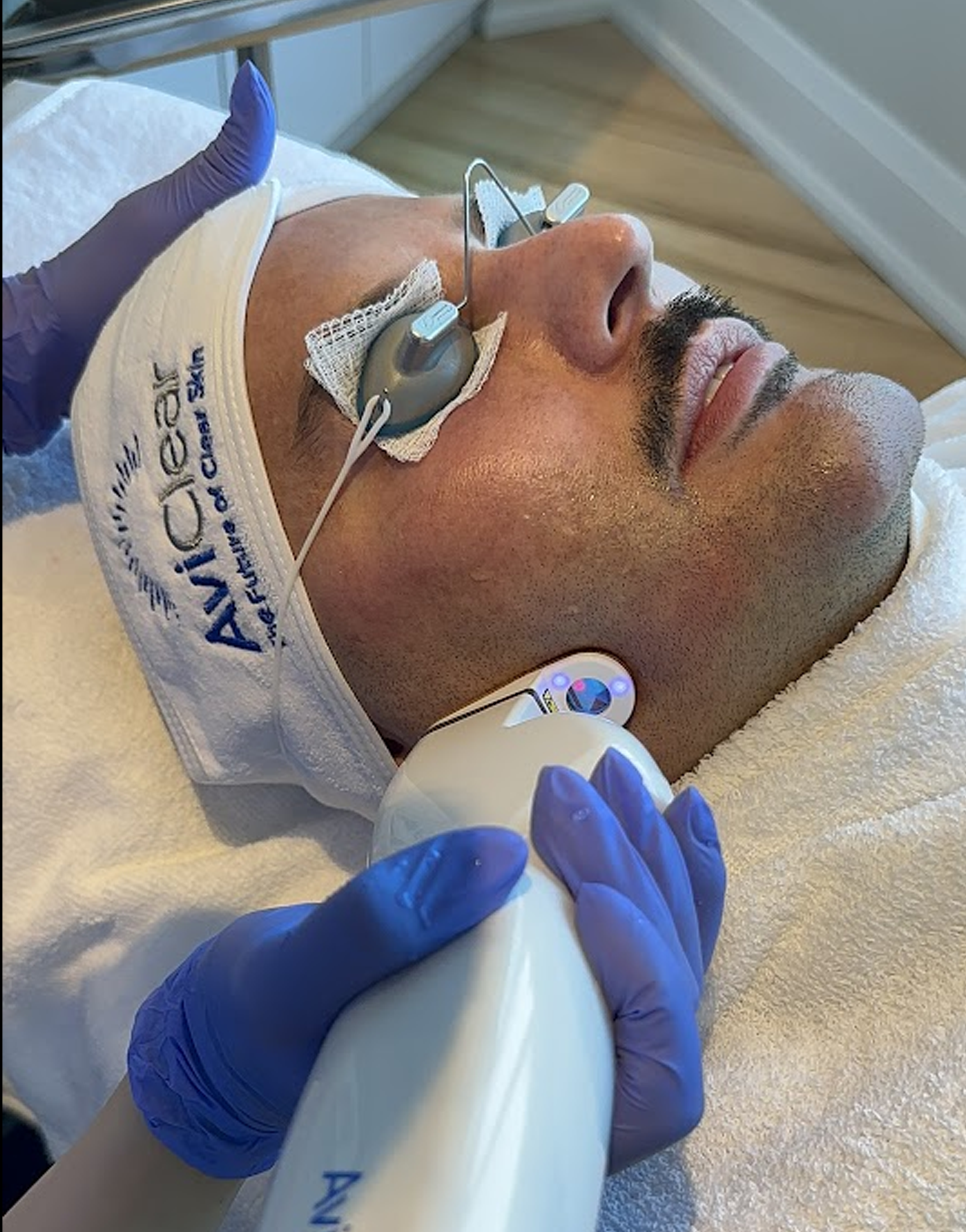 John-Paul Ricchio Receiving AviClear Acne Treatment at Lip Doctor