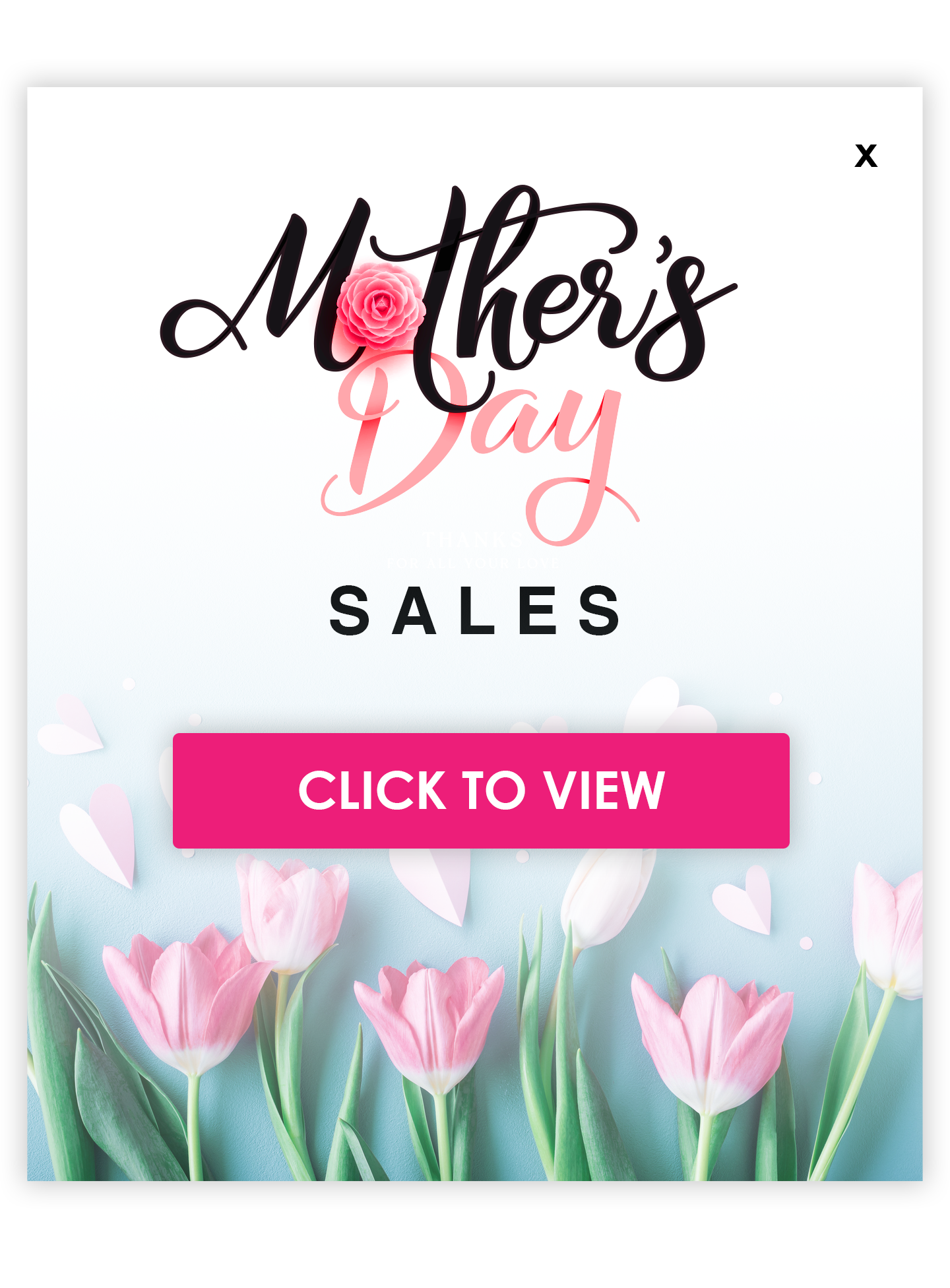 MOTHERS DAY POP UP